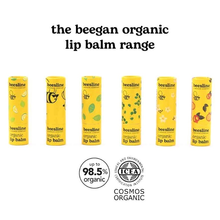 Beesline Organic Lip Balm Flavour Free 4.5g